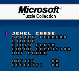 Microsoft Puzzle Collection (Europe) (En,Fr,De,Es,It) Title Screen